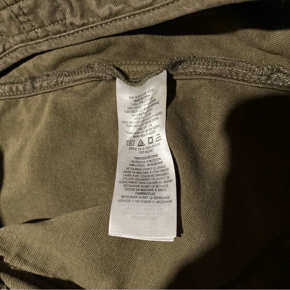 JOIE- ANDIRA FATIGUE PANTS Chino Green Fatigue Army Skinny Pockets Casual $228 - Picture 8 of 8